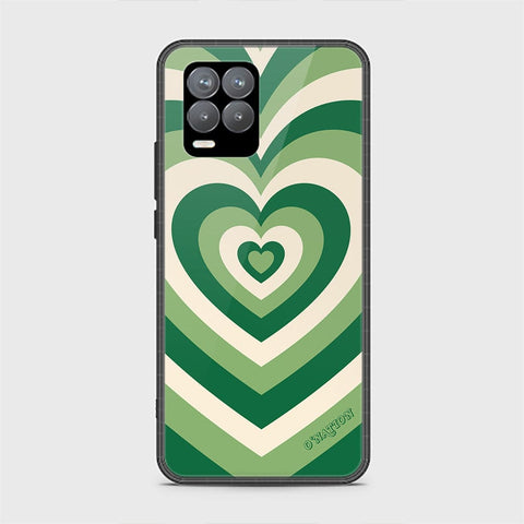 Realme 8 Cover - O'Nation Heartbeat Series - HQ Ultra Shine Premium Infinity Glass Soft Silicon Borders Case