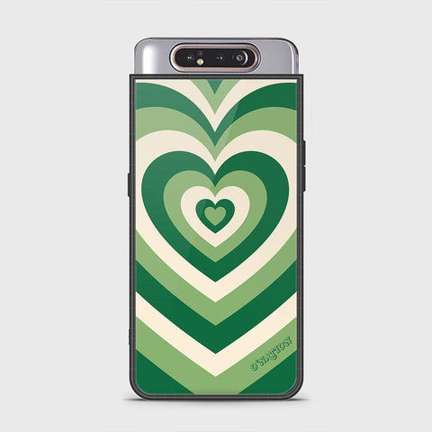 Samsung Galaxy A80 Cover - O'Nation Heartbeat Series - HQ Ultra Shine Premium Infinity Glass Soft Silicon Borders Case