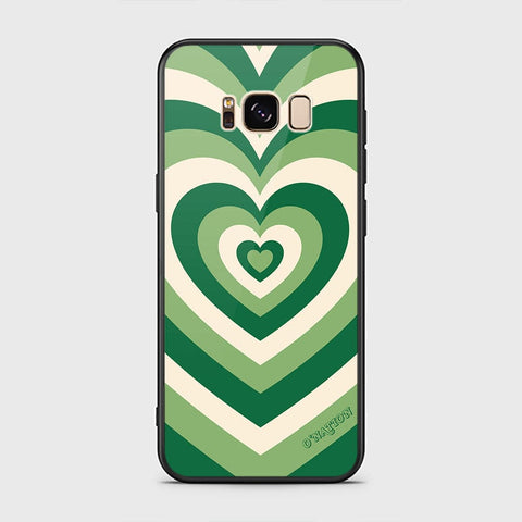 Samsung Galaxy S8 Cover - O'Nation Heartbeat Series - HQ Ultra Shine Premium Infinity Glass Soft Silicon Borders Case