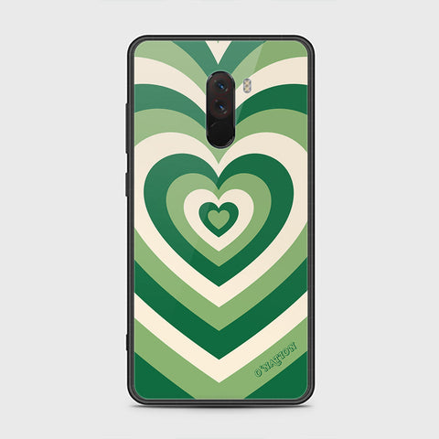 Xiaomi Pocophone F1 Cover - O'Nation Heartbeat Series - HQ Ultra Shine Premium Infinity Glass Soft Silicon Borders Case