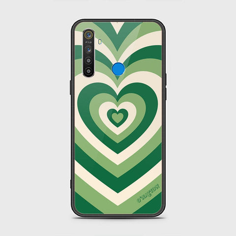 Realme 5 Cover - O'Nation Heartbeat Series - HQ Ultra Shine Premium Infinity Glass Soft Silicon Borders Case