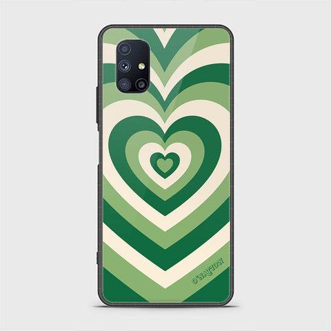 Samsung Galaxy M51 Cover - O'Nation Heartbeat Series - HQ Ultra Shine Premium Infinity Glass Soft Silicon Borders Case