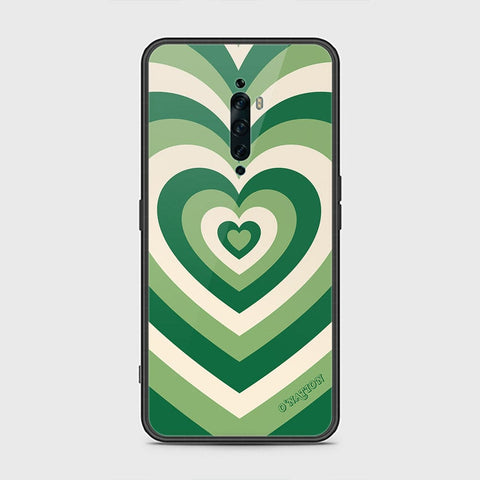 Oppo Reno 2F Cover - O'Nation Heartbeat Series - HQ Ultra Shine Premium Infinity Glass Soft Silicon Borders Case