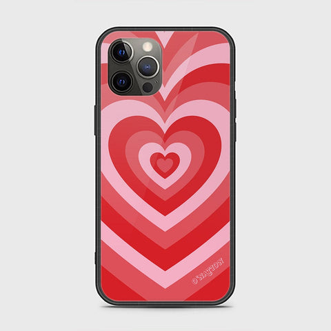 iPhone 12 Pro Max Cover - O'Nation Heartbeat Series - HQ Ultra Shine Premium Infinity Glass Soft Silicon Borders Case