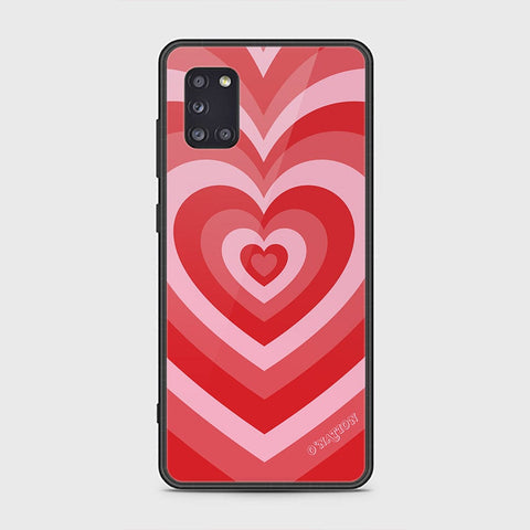 Samsung Galaxy A31 Cover - O'Nation Heartbeat Series - HQ Ultra Shine Premium Infinity Glass Soft Silicon Borders Case