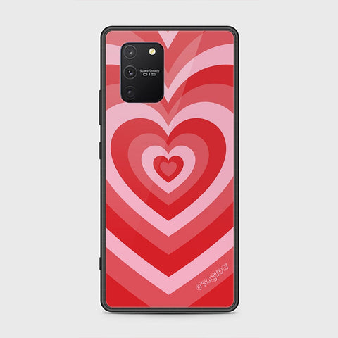 Samsung Galaxy S10 Lite Cover - O'Nation Heartbeat Series - HQ Ultra Shine Premium Infinity Glass Soft Silicon Borders Case