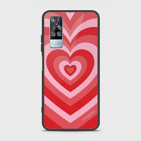 Vivo Y51 2020 Cover - O'Nation Heartbeat Series - HQ Ultra Shine Premium Infinity Glass Soft Silicon Borders Case