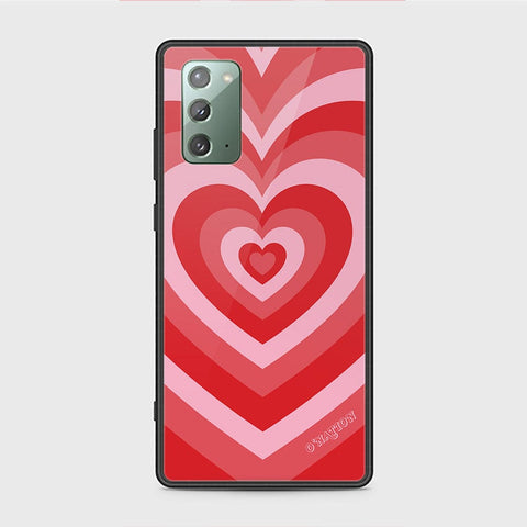 Samsung Galaxy Note 20 Cover - O'Nation Heartbeat Series - HQ Ultra Shine Premium Infinity Glass Soft Silicon Borders Case