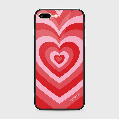 iPhone 8 Plus / 7 Plus Cover - O'Nation Heartbeat Series - HQ Ultra Shine Premium Infinity Glass Soft Silicon Borders Case