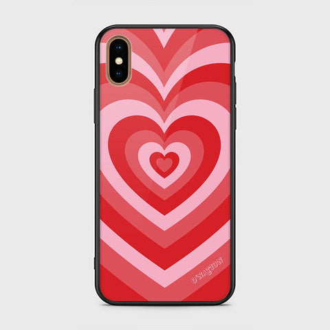 iPhone XS Max Cover - O'Nation Heartbeat Series - HQ Ultra Shine Premium Infinity Glass Soft Silicon Borders Case