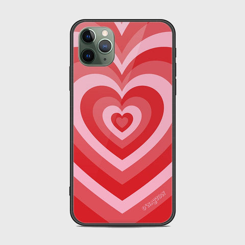 iPhone 11 Pro Max Cover - O'Nation Heartbeat Series - HQ Ultra Shine Premium Infinity Glass Soft Silicon Borders Case