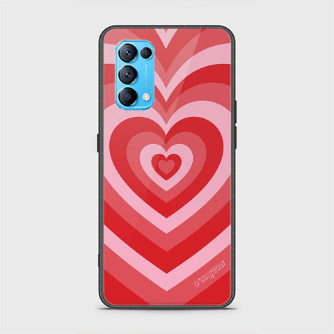 Oppo Find X3 Lite Cover - O'Nation Heartbeat Series - HQ Ultra Shine Premium Infinity Glass Soft Silicon Borders Case