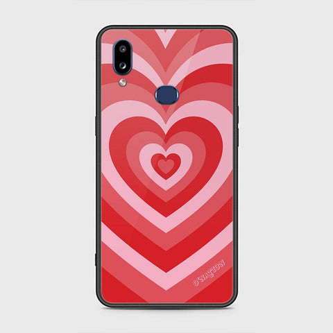 Samsung Galaxy A10s Cover - O'Nation Heartbeat Series - HQ Ultra Shine Premium Infinity Glass Soft Silicon Borders Case