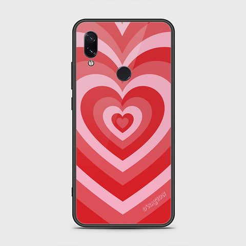 Xiaomi Redmi Note 7 Cover - O'Nation Heartbeat Series - HQ Ultra Shine Premium Infinity Glass Soft Silicon Borders Case