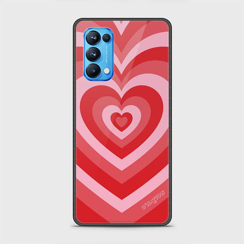 Oppo Reno 5 Pro 5G Cover - O'Nation Heartbeat Series - HQ Ultra Shine Premium Infinity Glass Soft Silicon Borders Case