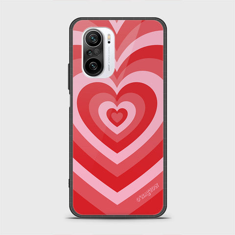 Xiaomi Redmi K40 Cover - O'Nation Heartbeat Series - HQ Ultra Shine Premium Infinity Glass Soft Silicon Borders Case