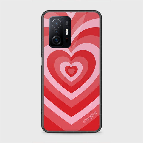 Xiaomi 11T Cover - O'Nation Heartbeat Series - HQ Ultra Shine Premium Infinity Glass Soft Silicon Borders Case