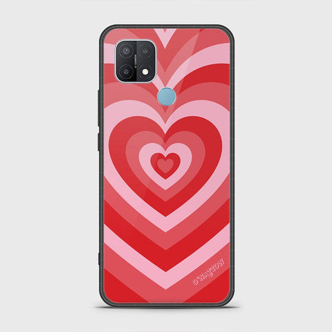 Oppo A15 Cover - O'Nation Heartbeat Series - HQ Ultra Shine Premium Infinity Glass Soft Silicon Borders Case