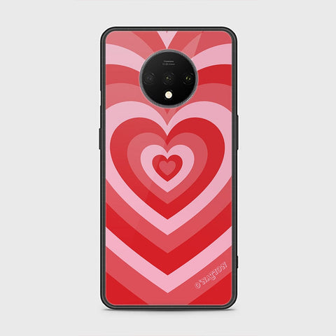 OnePlus 7T Cover - O'Nation Heartbeat Series - HQ Ultra Shine Premium Infinity Glass Soft Silicon Borders Case