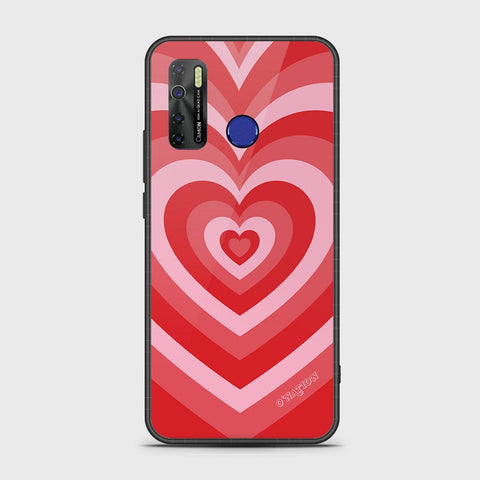 Infinix Hot 9 Cover - O'Nation Heartbeat Series - HQ Ultra Shine Premium Infinity Glass Soft Silicon Borders Case