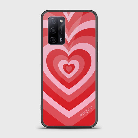 Oppo A55 5G Cover - O'Nation Heartbeat Series - HQ Ultra Shine Premium Infinity Glass Soft Silicon Borders Case