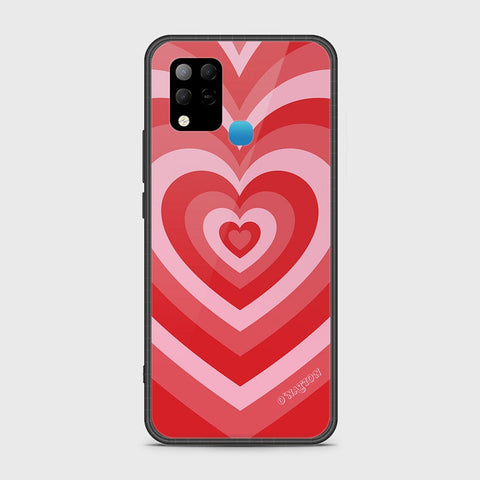 Infinix Hot 10s Cover - O'Nation Heartbeat Series - HQ Ultra Shine Premium Infinity Glass Soft Silicon Borders Case