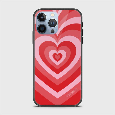 iPhone 14 Pro Cover - O'Nation Heartbeat Series - HQ Ultra Shine Premium Infinity Glass Soft Silicon Borders Case