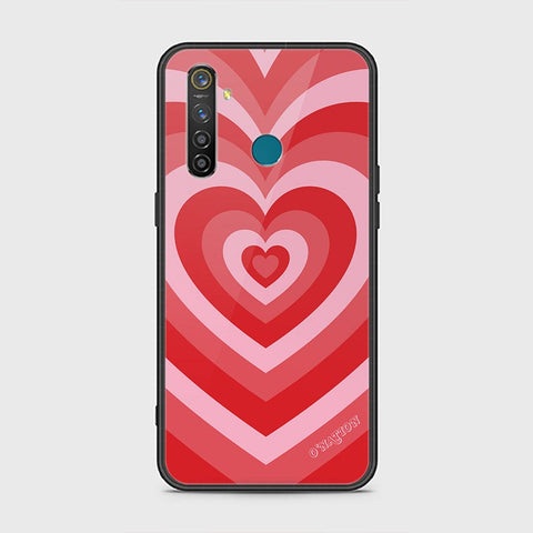 Realme 5 Pro Cover - O'Nation Heartbeat Series - HQ Ultra Shine Premium Infinity Glass Soft Silicon Borders Case