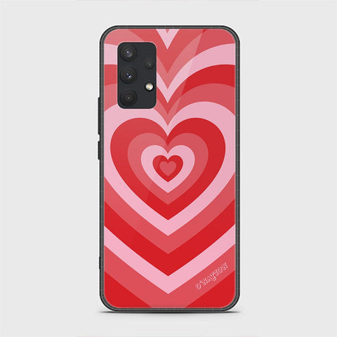 Samsung Galaxy A32 Cover - O'Nation Heartbeat Series - HQ Ultra Shine Premium Infinity Glass Soft Silicon Borders Case