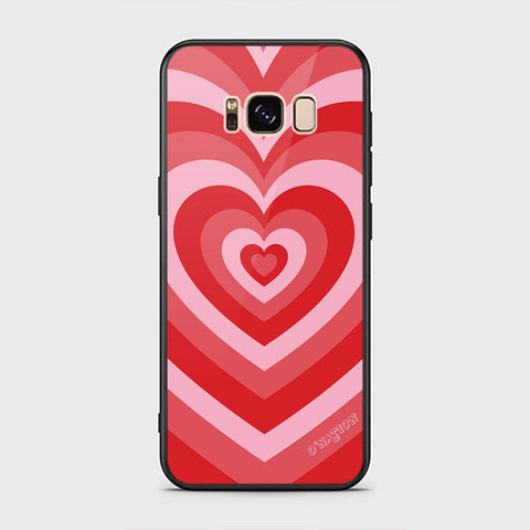 Samsung Galaxy S8 Cover - O'Nation Heartbeat Series - HQ Ultra Shine Premium Infinity Glass Soft Silicon Borders Case