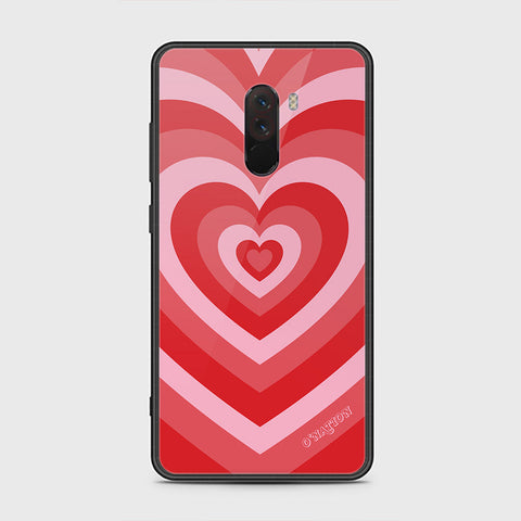 Xiaomi Pocophone F1 Cover - O'Nation Heartbeat Series - HQ Ultra Shine Premium Infinity Glass Soft Silicon Borders Case