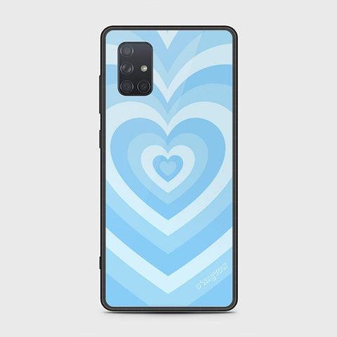 Samsung Galaxy A71 Cover - O'Nation Heartbeat Series - HQ Ultra Shine Premium Infinity Glass Soft Silicon Borders Case