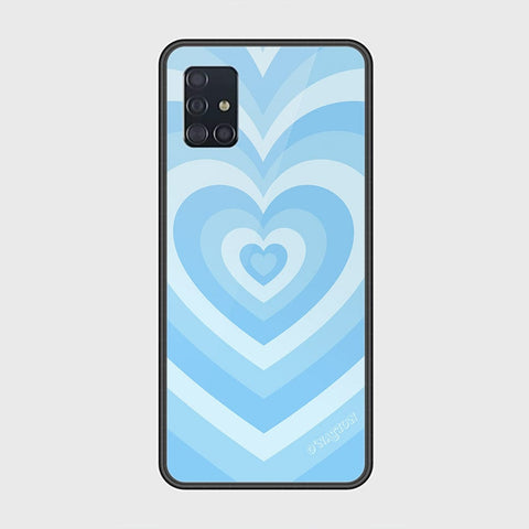 Samsung Galaxy A51 Cover - O'Nation Heartbeat Series - HQ Ultra Shine Premium Infinity Glass Soft Silicon Borders Case