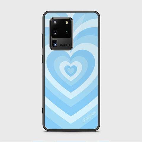 Samsung Galaxy S20 Ultra Cover - O'Nation Heartbeat Series - HQ Ultra Shine Premium Infinity Glass Soft Silicon Borders Case