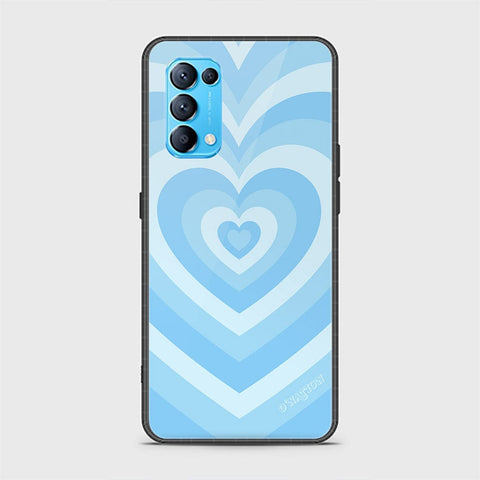 Oppo Find X3 Lite Cover - O'Nation Heartbeat Series - HQ Ultra Shine Premium Infinity Glass Soft Silicon Borders Case