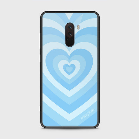 Xiaomi Pocophone F1 Cover - O'Nation Heartbeat Series - HQ Ultra Shine Premium Infinity Glass Soft Silicon Borders Case