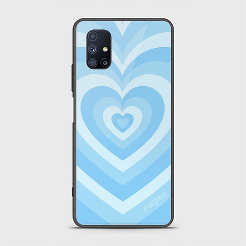 Samsung Galaxy M51 Cover - O'Nation Heartbeat Series - HQ Ultra Shine Premium Infinity Glass Soft Silicon Borders Case