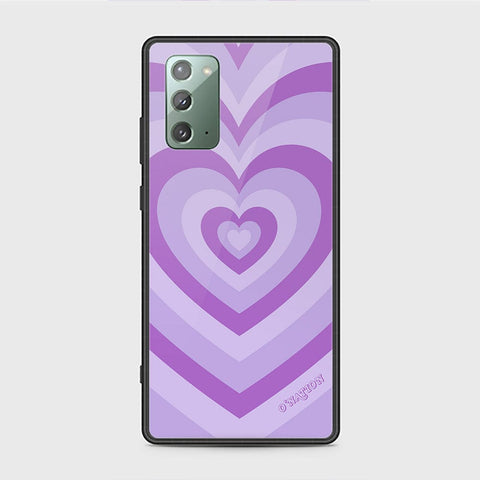 Samsung Galaxy Note 20 Cover - O'Nation Heartbeat Series - HQ Ultra Shine Premium Infinity Glass Soft Silicon Borders Case