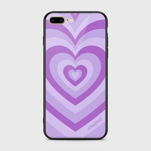 iPhone 8 Plus / 7 Plus Cover - O'Nation Heartbeat Series - HQ Ultra Shine Premium Infinity Glass Soft Silicon Borders Case