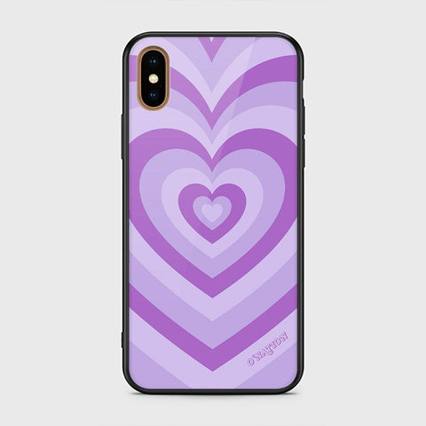 iPhone XS Max Cover - O'Nation Heartbeat Series - HQ Ultra Shine Premium Infinity Glass Soft Silicon Borders Case