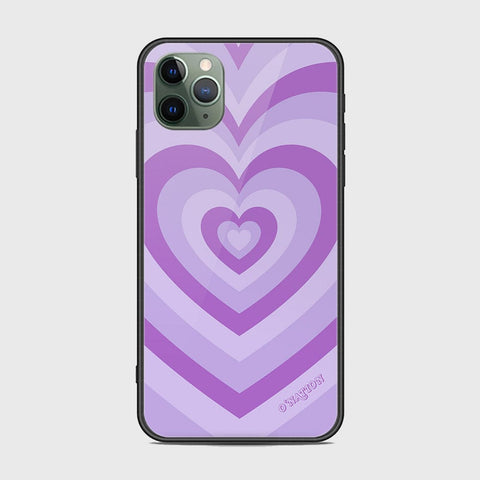 iPhone 11 Pro Max Cover - O'Nation Heartbeat Series - HQ Ultra Shine Premium Infinity Glass Soft Silicon Borders Case