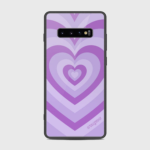 Samsung Galaxy S10 Plus Cover - O'Nation Heartbeat Series - HQ Ultra Shine Premium Infinity Glass Soft Silicon Borders Case