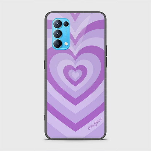 Oppo Find X3 Lite Cover - O'Nation Heartbeat Series - HQ Ultra Shine Premium Infinity Glass Soft Silicon Borders Case