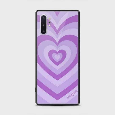 Samsung Galaxy Note 10 Plus Cover - O'Nation Heartbeat Series - HQ Ultra Shine Premium Infinity Glass Soft Silicon Borders Case