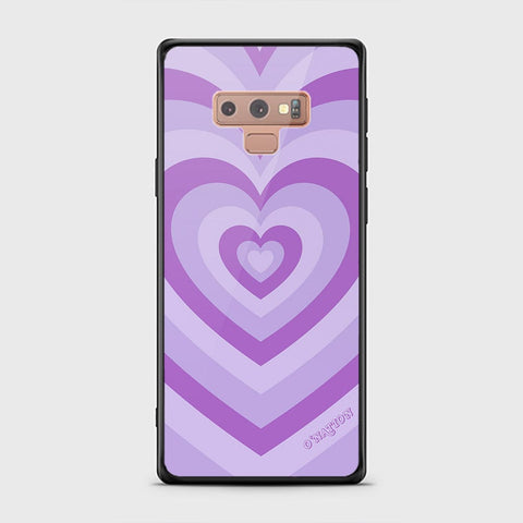 Samsung Galaxy Note 9 Cover - O'Nation Heartbeat Series - HQ Ultra Shine Premium Infinity Glass Soft Silicon Borders Case