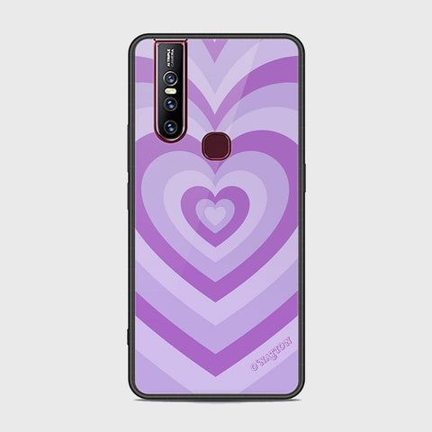 Vivo V15 Cover - O'Nation Heartbeat Series - HQ Ultra Shine Premium Infinity Glass Soft Silicon Borders Case