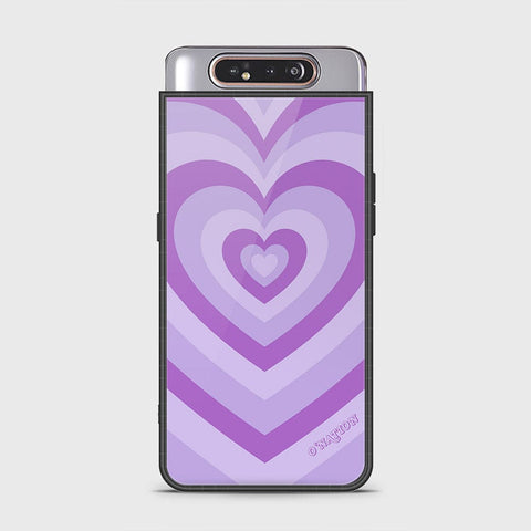 Samsung Galaxy A80 Cover - O'Nation Heartbeat Series - HQ Ultra Shine Premium Infinity Glass Soft Silicon Borders Case