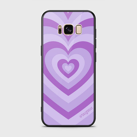 Samsung Galaxy S8 Cover - O'Nation Heartbeat Series - HQ Ultra Shine Premium Infinity Glass Soft Silicon Borders Case