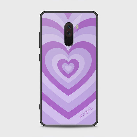 Xiaomi Pocophone F1 Cover - O'Nation Heartbeat Series - HQ Ultra Shine Premium Infinity Glass Soft Silicon Borders Case