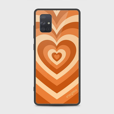 Samsung Galaxy A71 Cover - O'Nation Heartbeat Series - HQ Ultra Shine Premium Infinity Glass Soft Silicon Borders Case